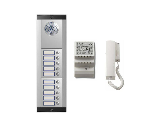 نظام الاتصال الداخلي الصوتي Videx، 10 شقق، قطعة 8K-10/A