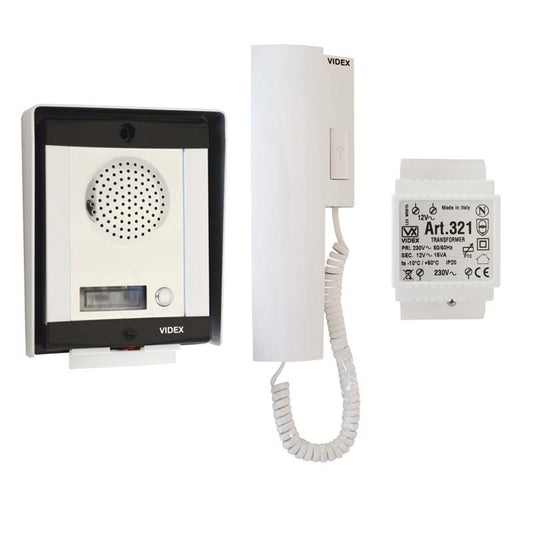 نظام الاتصال الداخلي الصوتي Videx، شقة واحدة، قطعة 8K-1/A