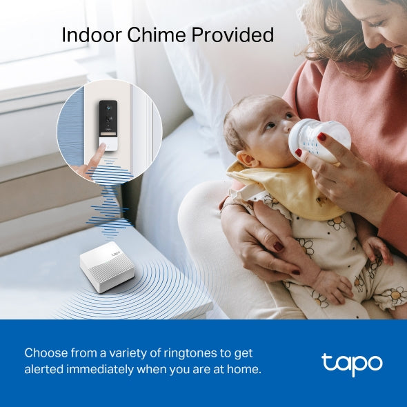 Tapo D230S - Smart Battery-Powered Video Doorbell with 2K Camera & AI Detection