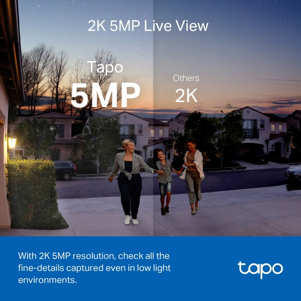 Tapo D230S - Smart Battery-Powered Video Doorbell with 2K Camera & AI Detection