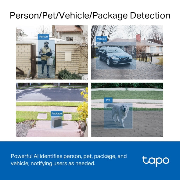 Tapo D230S - Smart Battery-Powered Video Doorbell with 2K Camera & AI Detection
