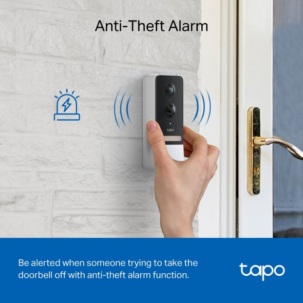 Tapo D230S - Smart Battery-Powered Video Doorbell with 2K Camera & AI Detection