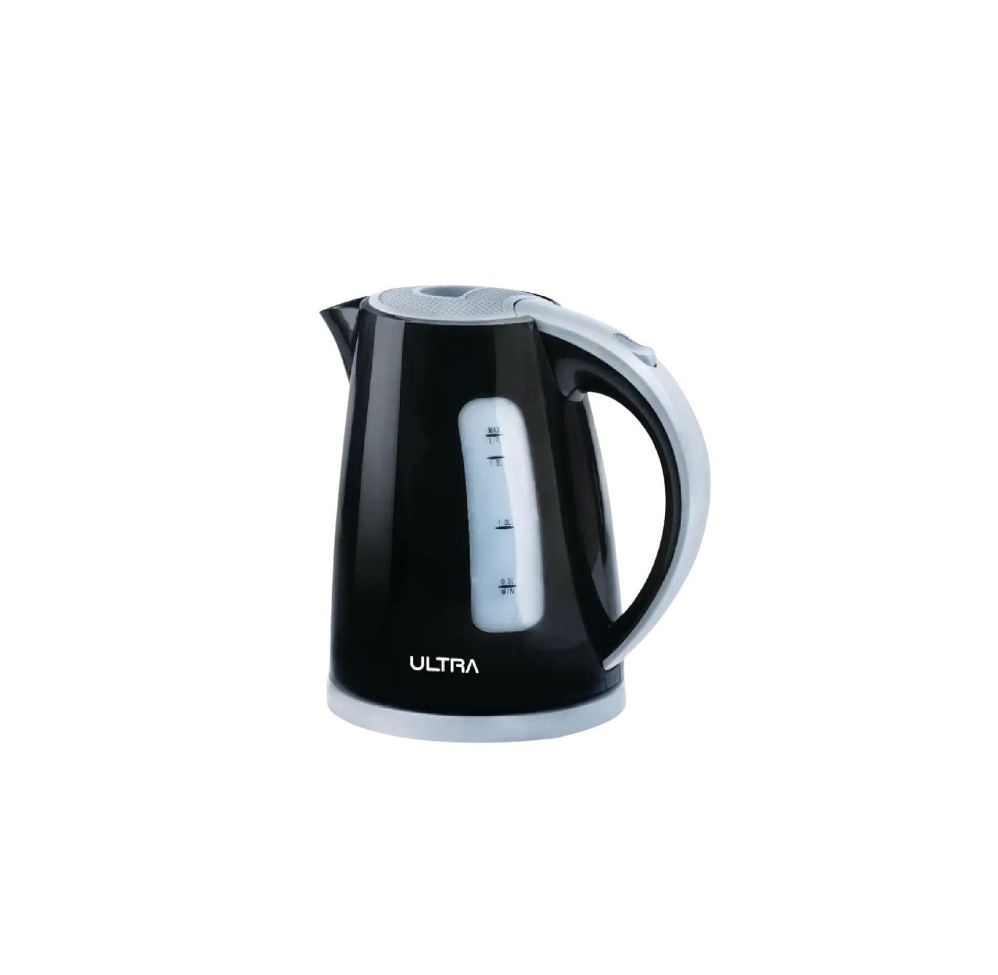 Ultra Electric Kettle, Plastic, 1.7L, 2000W – Black & Gray