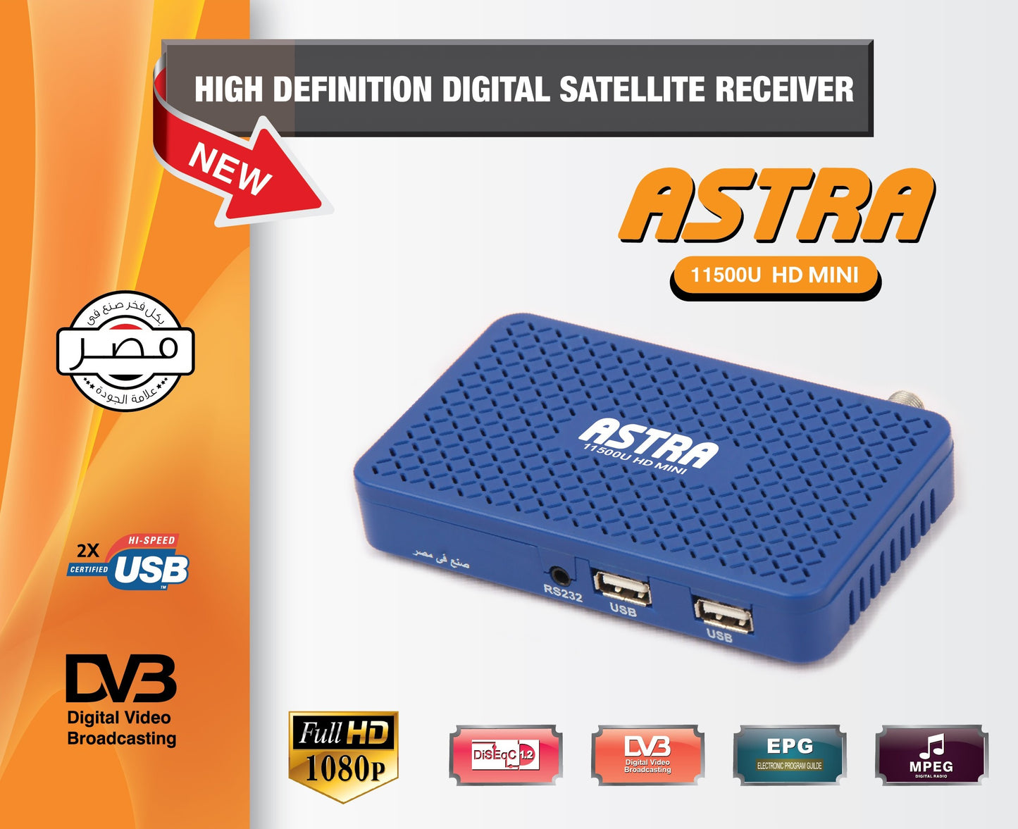 ASTRA 11500U HD Mini, Receiver