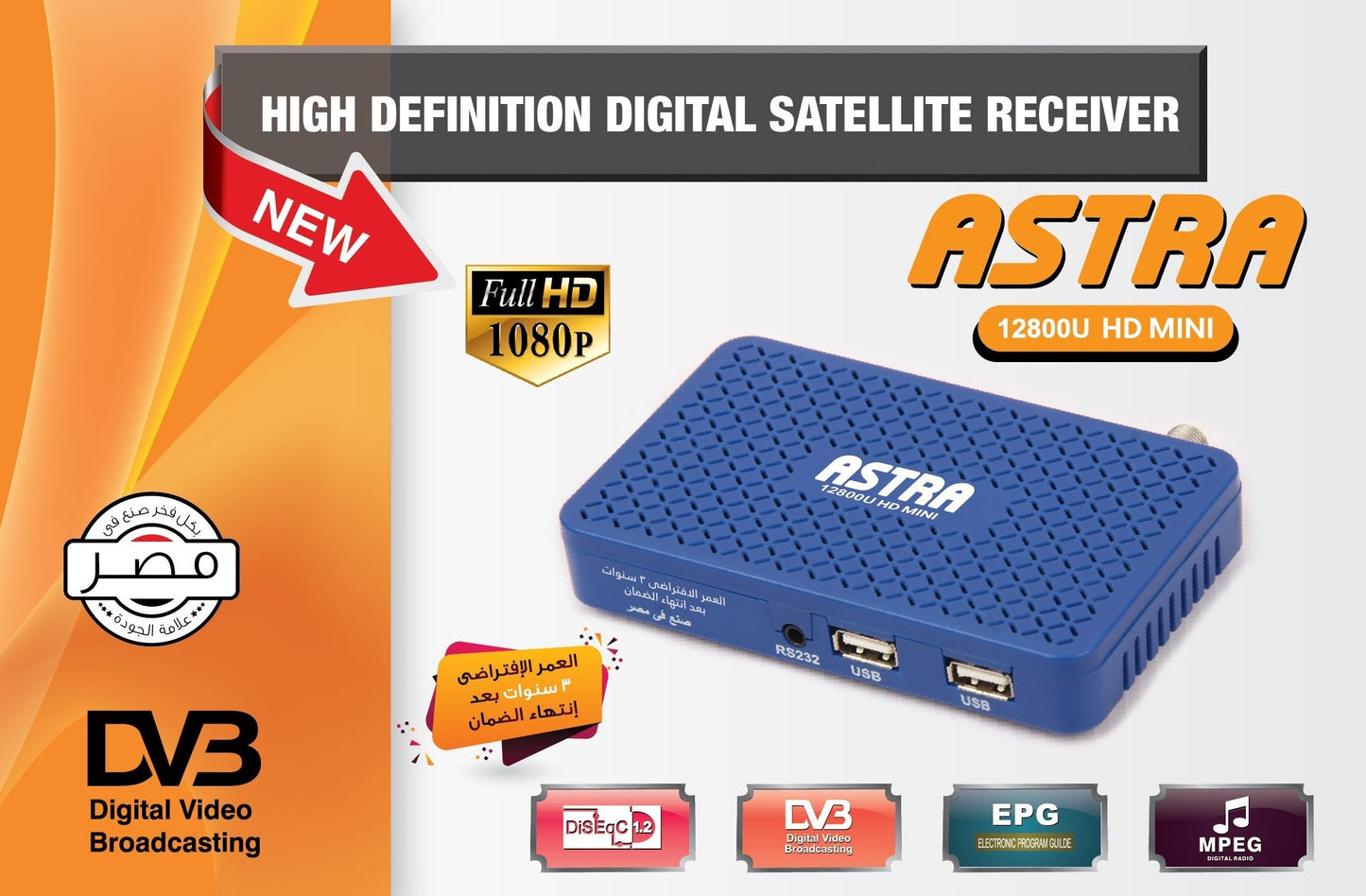 ASTRA, 12800U HD Mini, Receiver