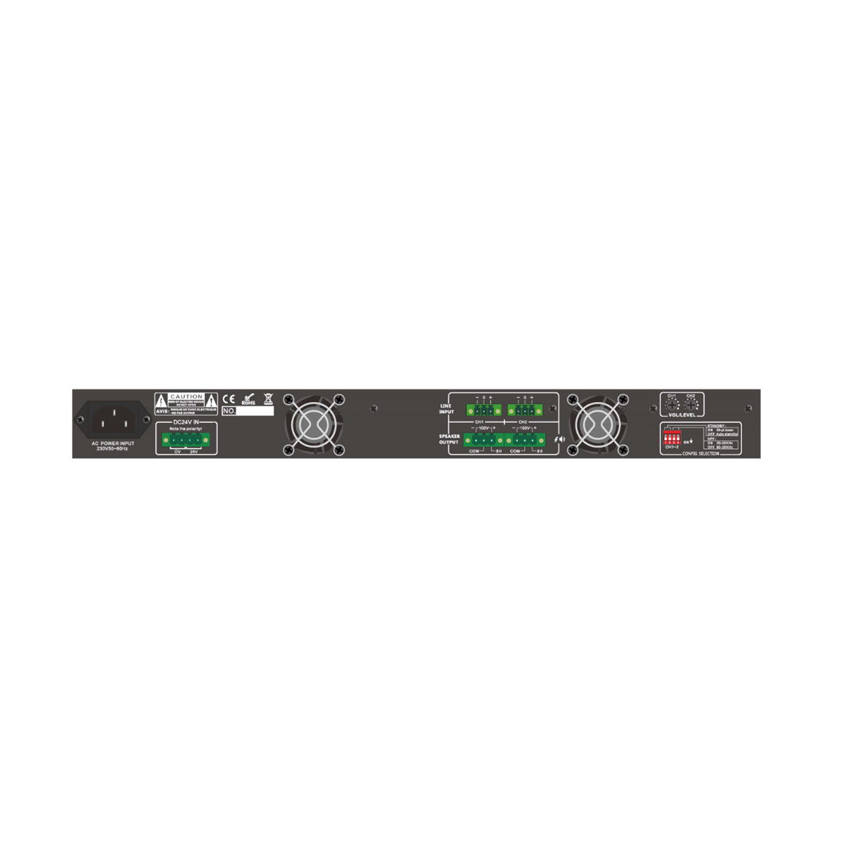 CMX DA-2350 2x350W, (Two Channel Class-D Power Amplifier)