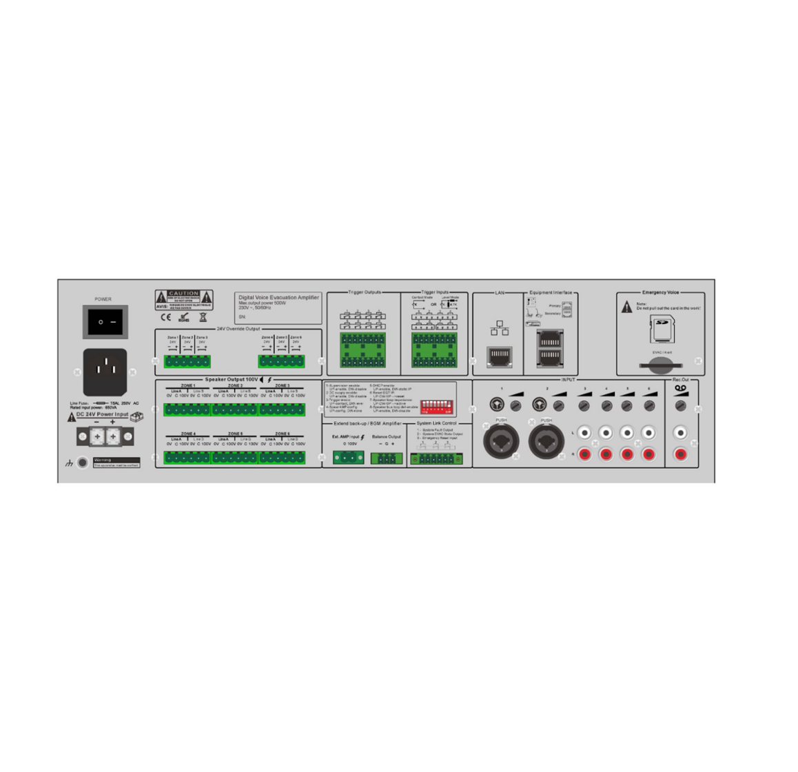CMX EVAC-500 (وحدة التحكم في الإخلاء الصوتي)