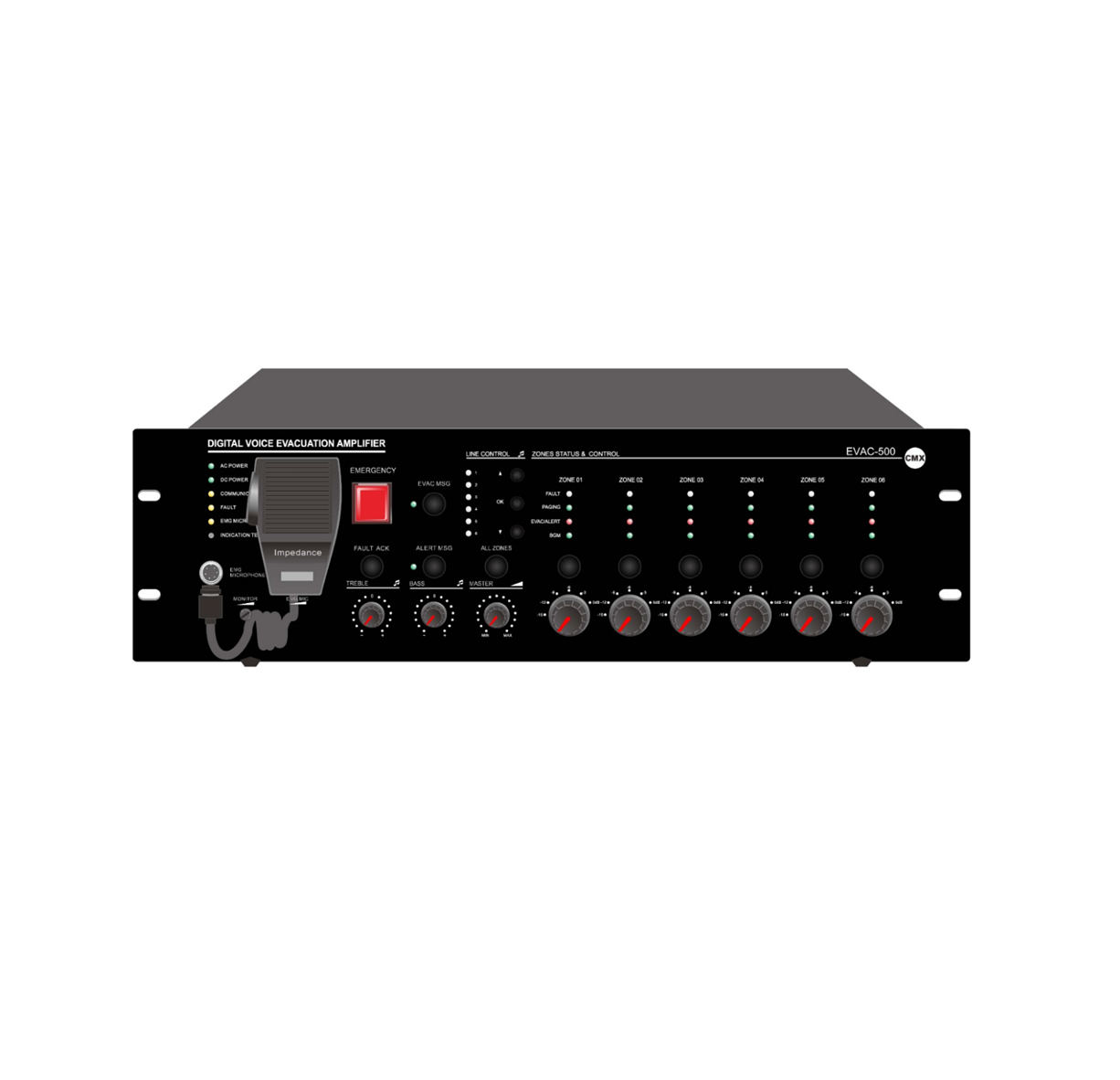 CMX EVAC-500 (وحدة التحكم في الإخلاء الصوتي)